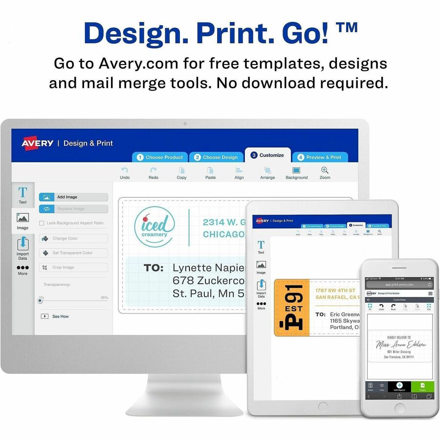 Avery TrueBlock File Folder Labels - 2/3" Width x 3 7/16" Length - Permanent Adhesive - Rectangle - Laser, Inkjet - White - Paper - 30 / Sheet - 20 Total Sheets - 600 Total Label(s) - 4 / Carton