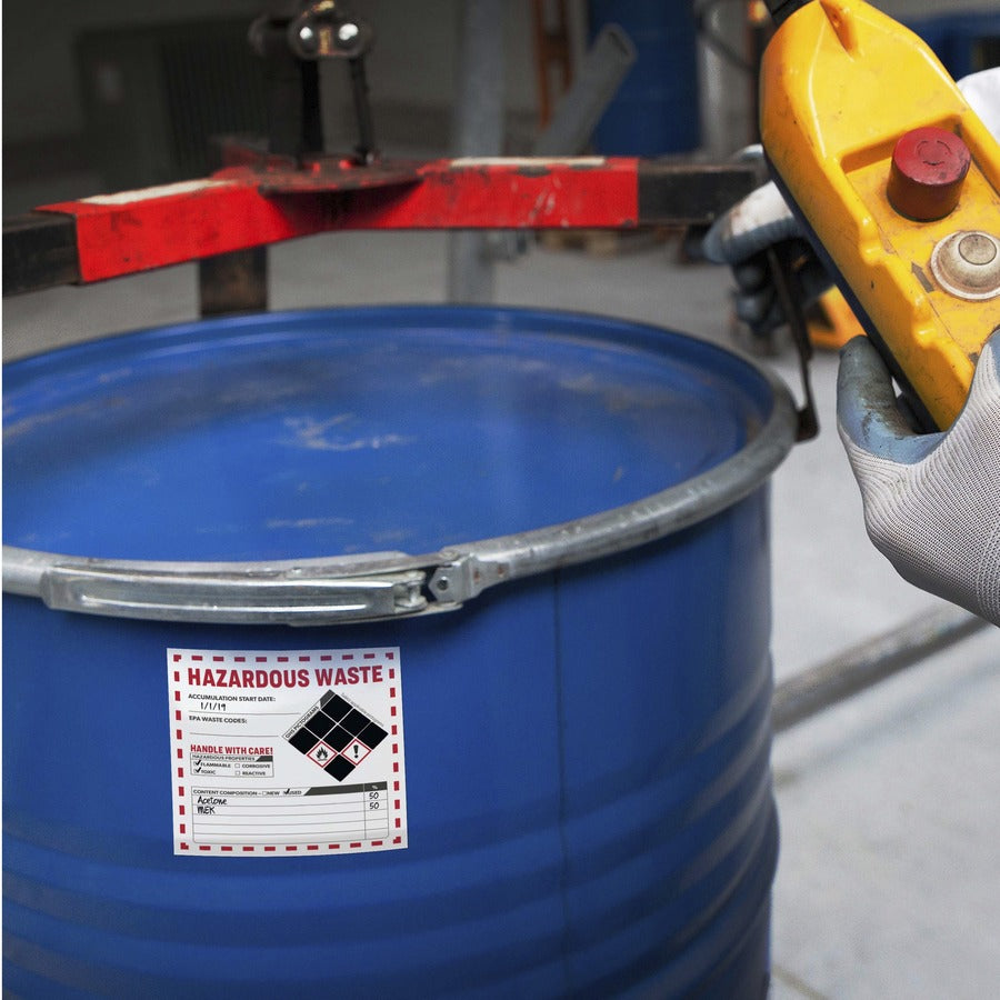 Avery Preprinted HAZARDOUS WASTE Handwrite Labels - 4