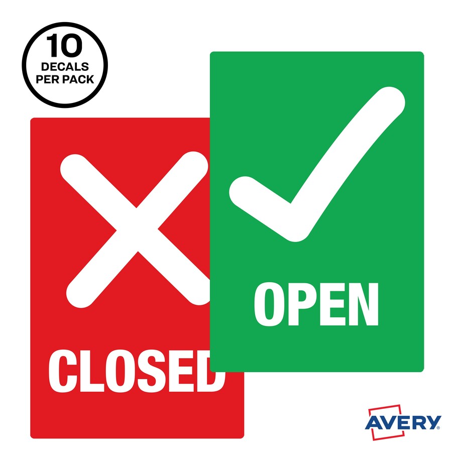 avery-surface-safe-open-closed-table-chair-decals-10-open-closed-print-message-4-width-x-6-height-rectangular-shape-white-print-message-color-water-resistant-pre-printed-chemical-resistant-abrasion-resistant-tear-resistant-dur_ave83070 - 4