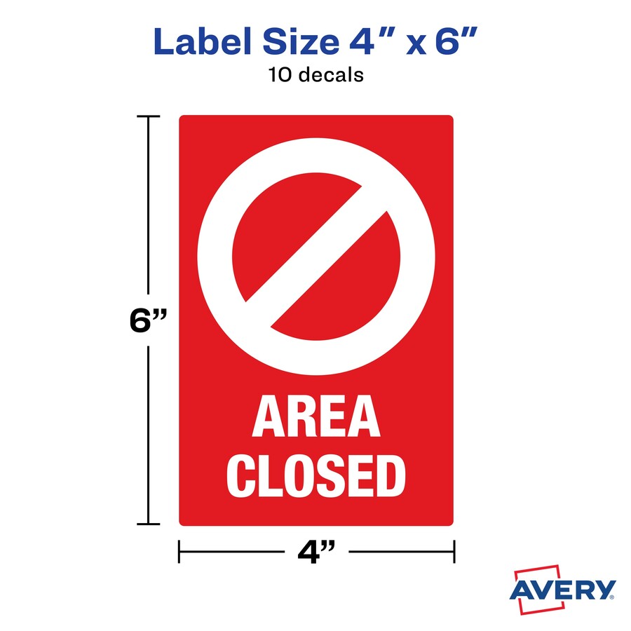avery-surface-safe-area-closed-table-chair-decals-10-pack-area-closed-print-message-4-width-x-6-height-rectangular-shape-water-resistant-pre-printed-chemical-resistant-abrasion-resistant-tear-resistant-durable-uv-resistant-r_ave83071 - 5