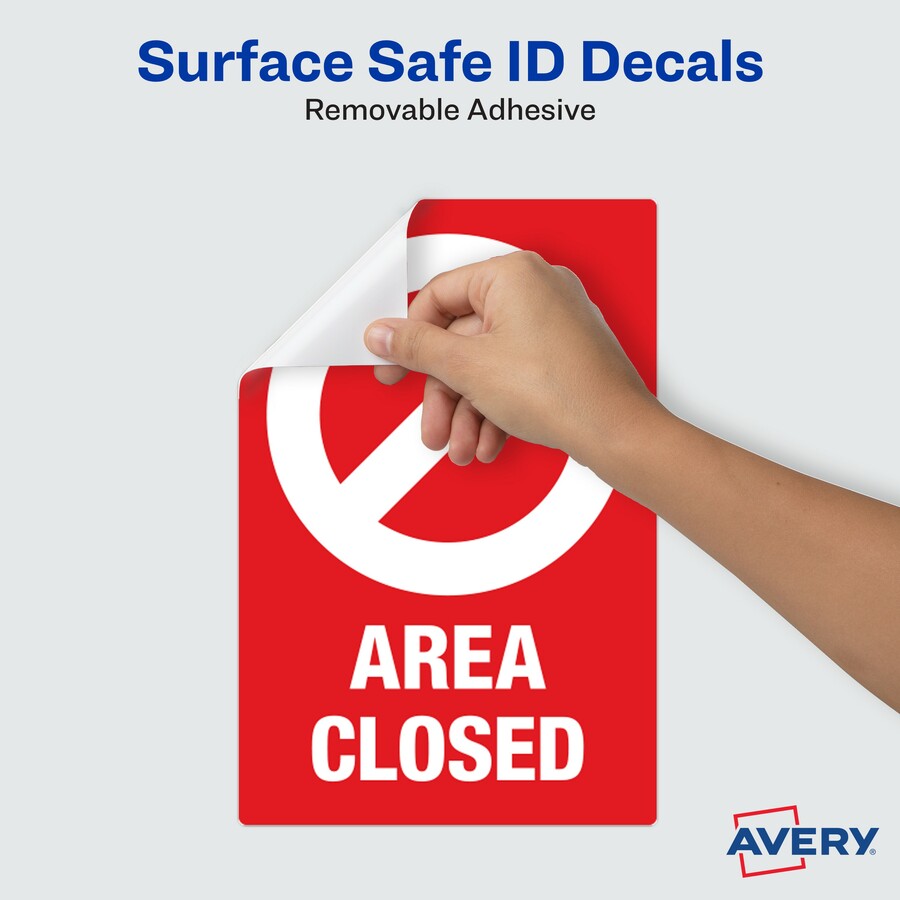 avery-surface-safe-area-closed-table-chair-decals-10-pack-area-closed-print-message-4-width-x-6-height-rectangular-shape-water-resistant-pre-printed-chemical-resistant-abrasion-resistant-tear-resistant-durable-uv-resistant-r_ave83071 - 6
