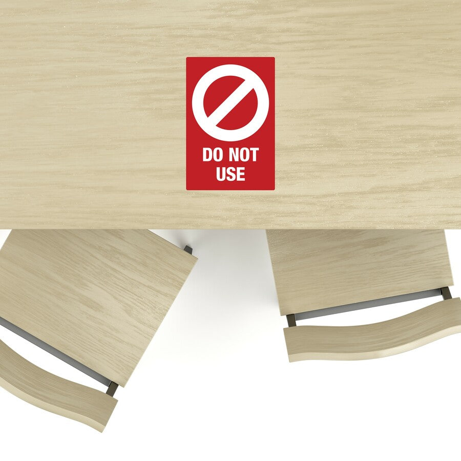 Avery Surface Safe DO NOT USE Table & Chair Decals - 10 / Pack - Do Not Use Print/Message - 4" Width x 6" Height - Rectangular Shape - Water Resistant, Pre-printed, Chemical Resistant, Abrasion Resistant, Tear Resistant, Durable, UV Resistant, R