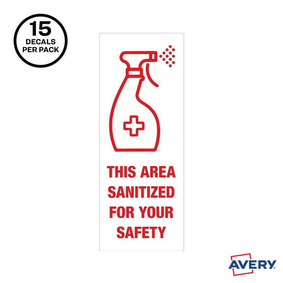 avery-surface-safe-this-area-sanitized-decals-15-pack-this-area-sanitized-print-message-rectangular-shape-water-resistant-pre-printed-chemical-resistant-abrasion-resistant-tear-resistant-durable-uv-resistant-residue-free-easy-p_ave83080 - 3