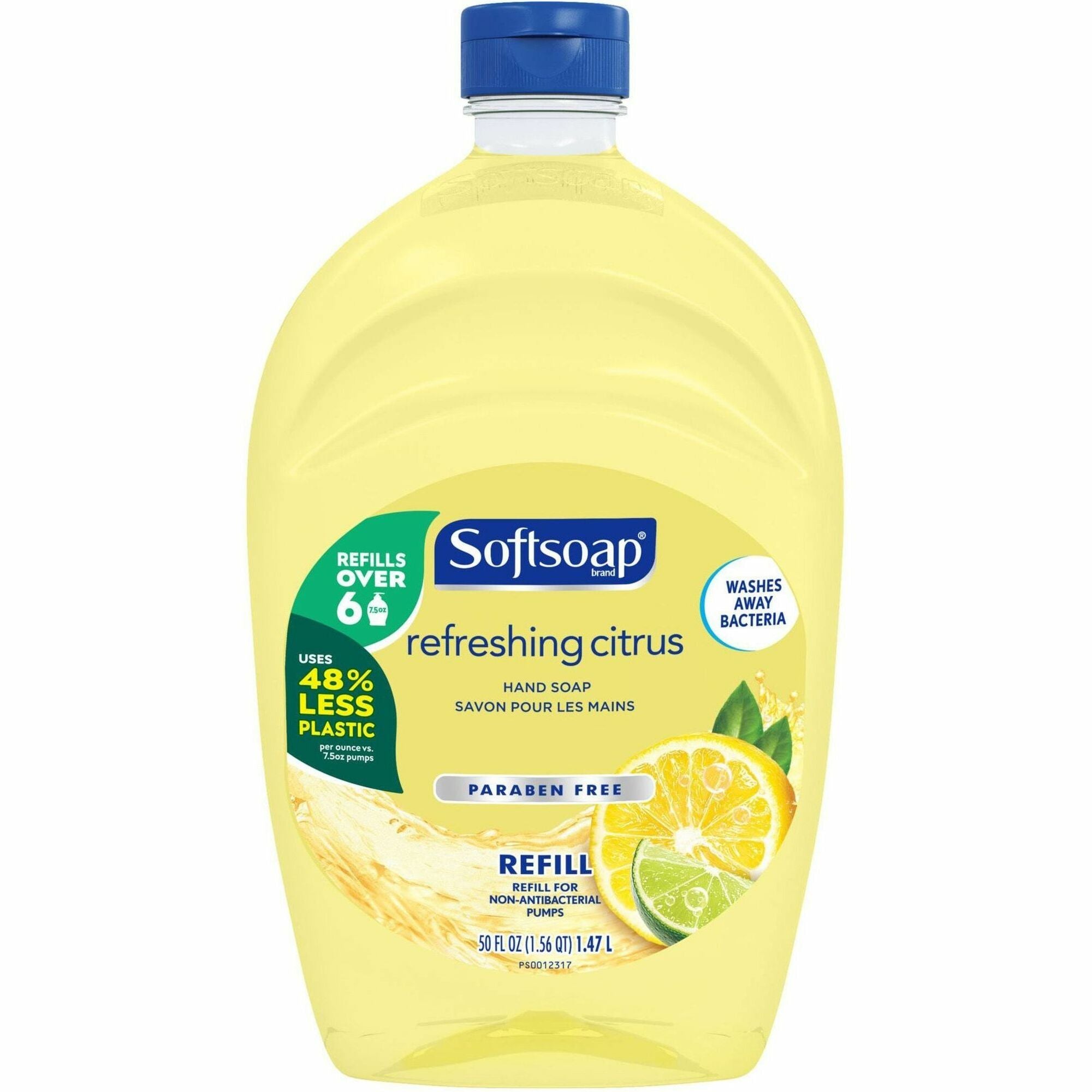 softsoap-citrus-hand-soap-refill-fresh-citrus-scentfor-50-fl-oz-14787-ml-bottle-dispenser-dirt-remover-bacteria-remover-residue-remover-hand-yellow-residue-free-non-sticky-1-each_cpc07336 - 1