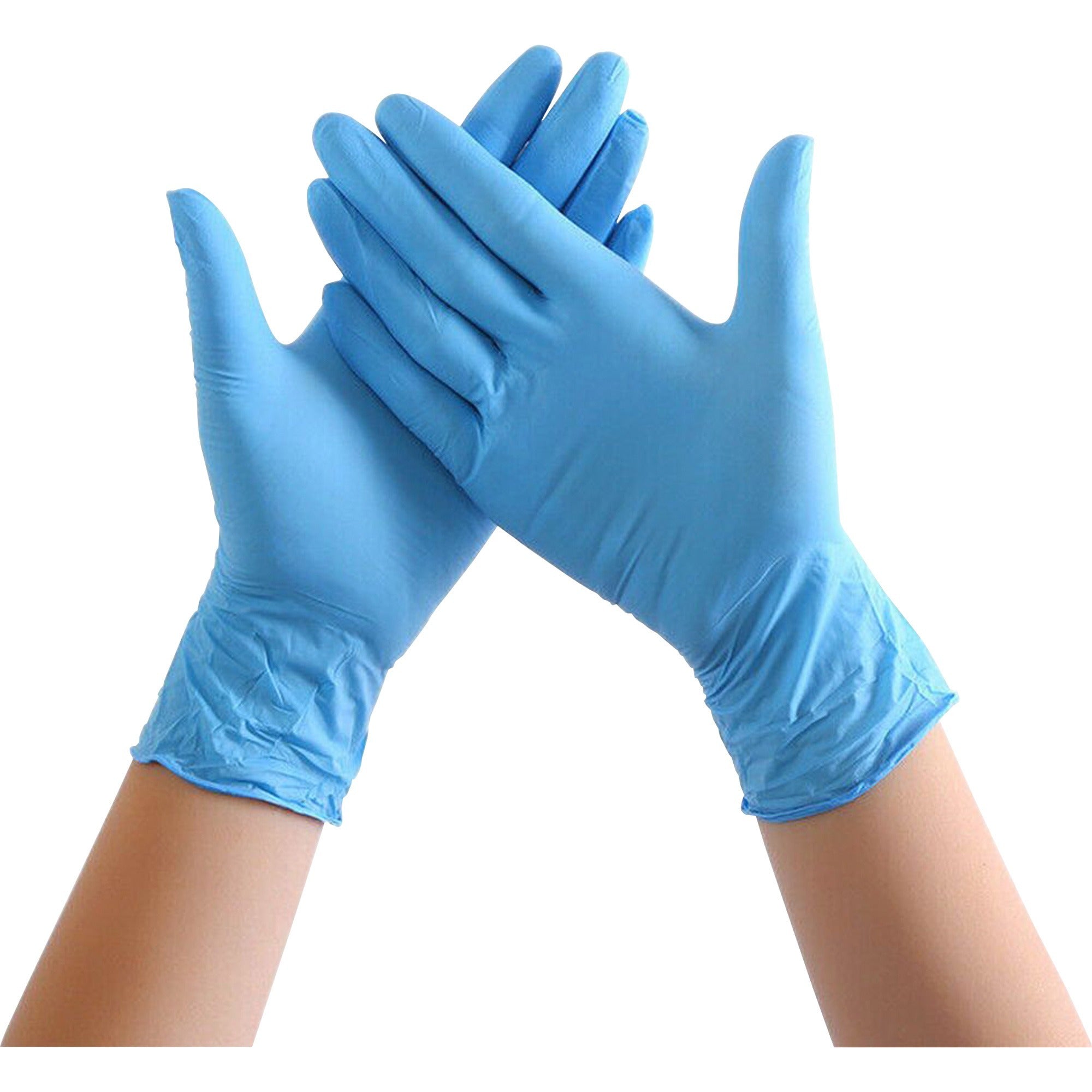 Special Buy Examination Gloves - Medium Size - Blue - Textured Fingertip, Puncture Resistant, Non-sterile - 100 / Box - 4 mil Thickness