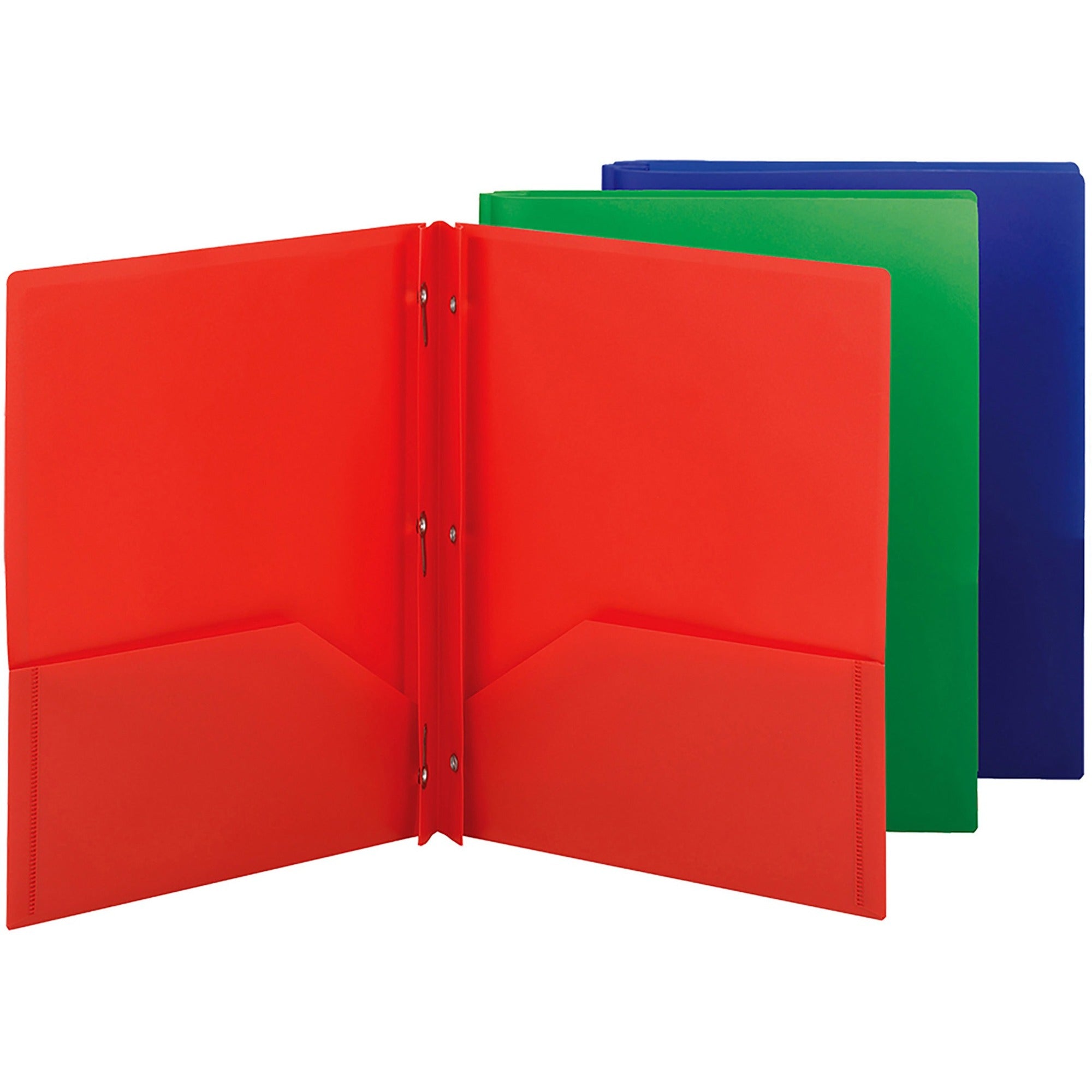 smead-letter-fastener-folder-8-1-2-x-11-180-sheet-capacity-2-x-double-tang-fasteners-2-inside-back-pockets-red-green-blue-72-carton_smd87737 - 1