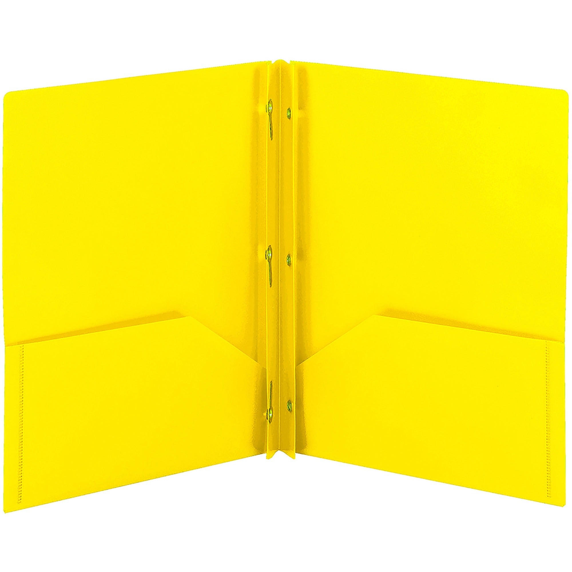 smead-letter-fastener-folder-8-1-2-x-11-180-sheet-capacity-2-x-double-tang-fasteners-2-inside-back-pockets-yellow-72-carton_smd87733 - 1