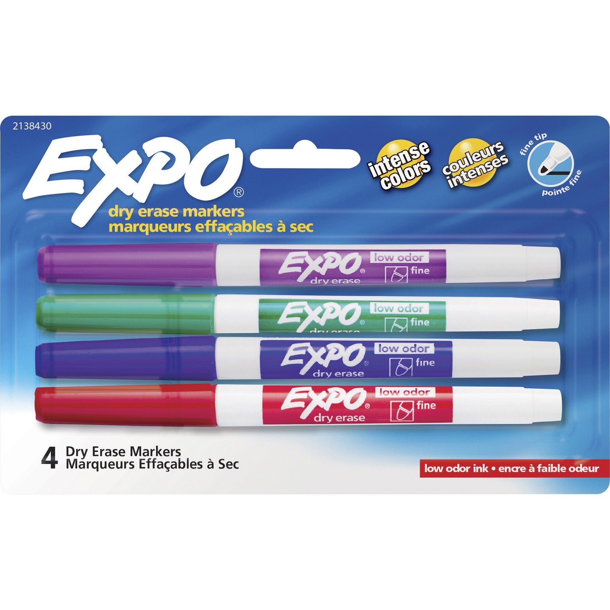 expo-low-odor-dry-erase-fine-tip-markers-fine-marker-point-assorted-alcohol-based-ink-4-pack_san2138430 - 1