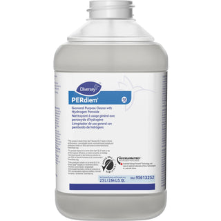 PERdiem General Purpose Cleaner with Hydrogen Peroxide - Concentrate - 84.5 fl oz (2.6 quart)Bottle - 1 Each - Heavy Duty, Dilutable, Phosphorous-free, Odorless, Color-free - Clear