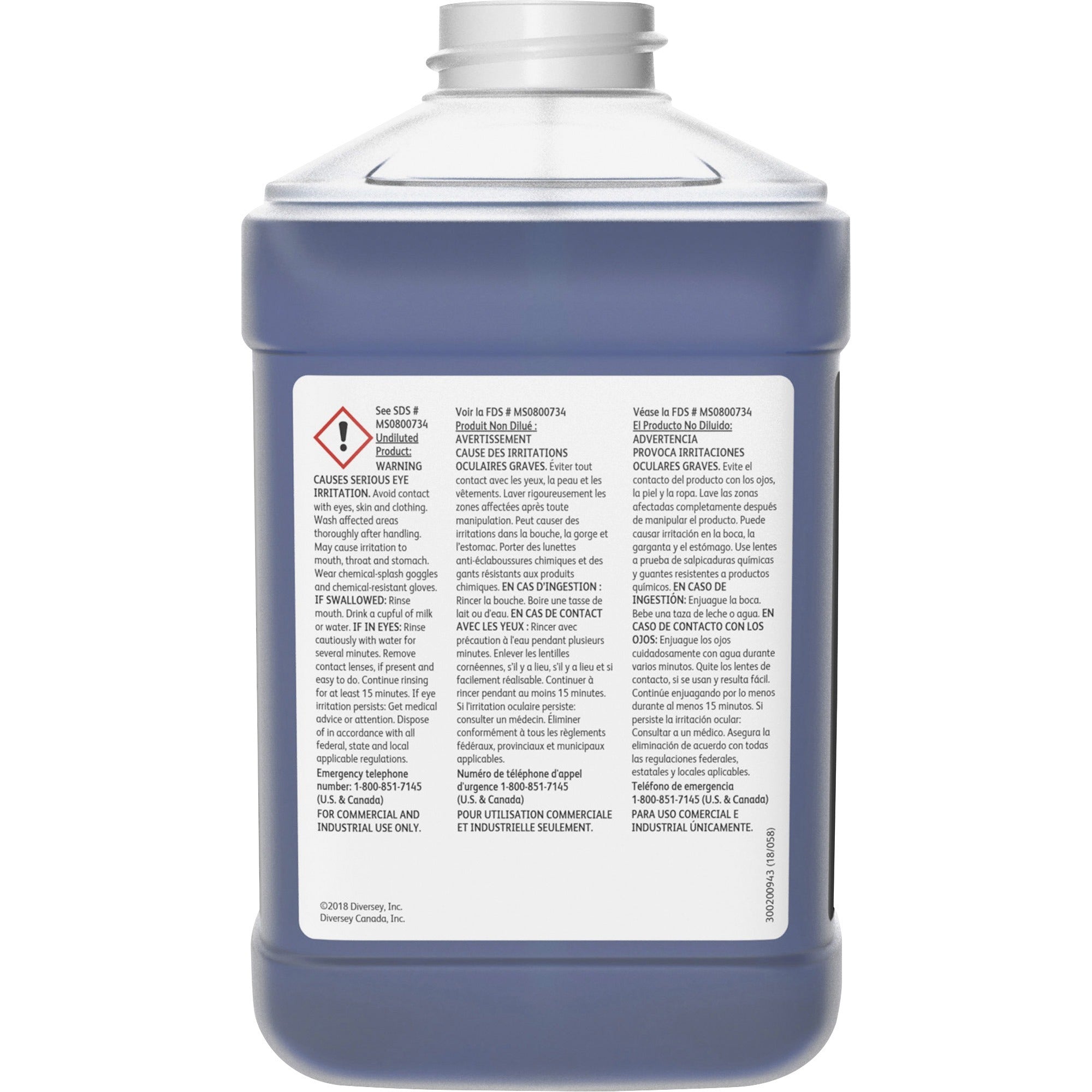 diversey-glance-hc-glass-multisurface-cleaner-concentrate-845-fl-oz-26-quart-ammonia-scentbottle-1-each-non-streaking-quick-drying-streak-free-blue_dvo905779 - 3