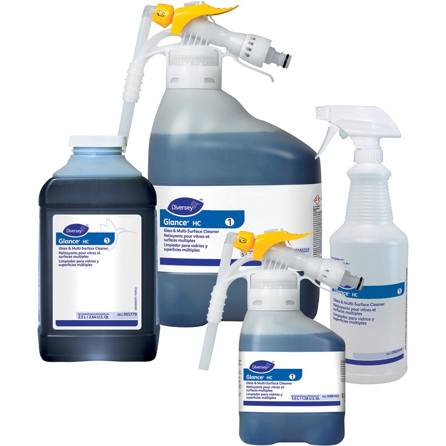 diversey-glance-hc-glass-multisurface-cleaner-concentrate-845-fl-oz-26-quart-ammonia-scentbottle-1-each-non-streaking-quick-drying-streak-free-blue_dvo905779 - 6