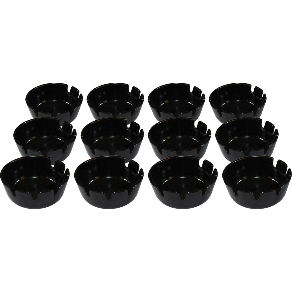 impact-tabletop-ash-tray-round-heat-resistant-lightweight-18-height-x-48-width-plastic-black-12-box_imp1007bx - 1