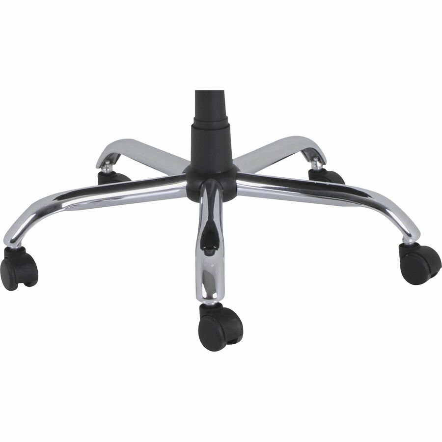 Lorell High-capacity Mesh High-back Task Chair - Fabric Seat - Mid Back - 5-star Base - Black - 1 Each