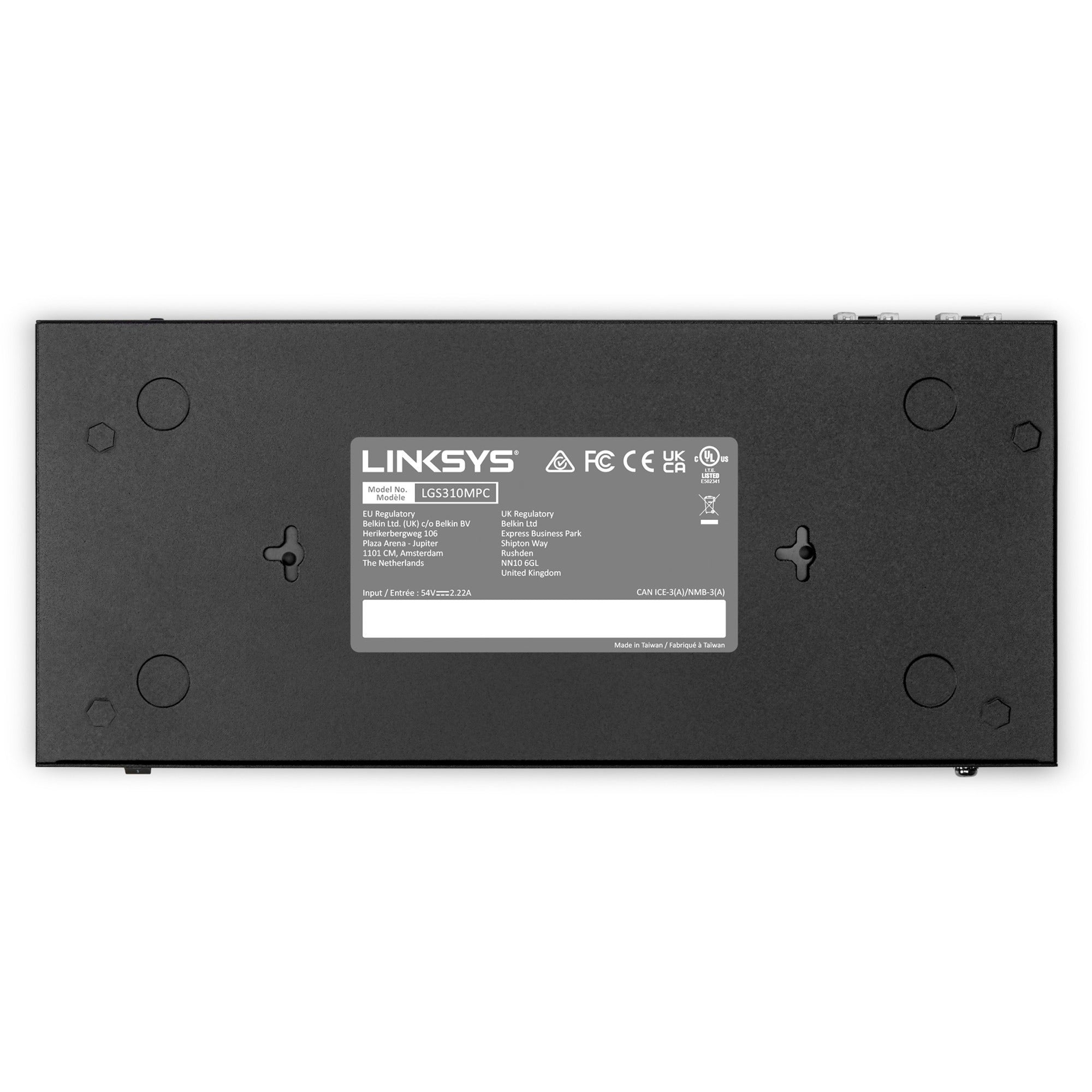 linksys-8-port-managed-gigabit-poe+-switch-with-2-1g-sfp-uplinks-8-ports-manageable-taa-compliant-3-layer-supported-modular-2-sfp-slots-110-w-poe-budget-optical-fiber-twisted-pair-poe-ports-5-year-limited-warranty_lnklgs310mpc - 2