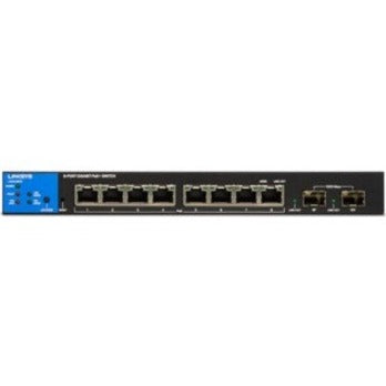 linksys-8-port-managed-gigabit-poe+-switch-with-2-1g-sfp-uplinks-8-ports-manageable-taa-compliant-3-layer-supported-modular-2-sfp-slots-110-w-poe-budget-optical-fiber-twisted-pair-poe-ports-5-year-limited-warranty_lnklgs310mpc - 5