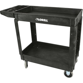 lorell-storage-bin-utility-cart-550-lb-capacity-4-casters-5-caster-size-structural-foam-x-375-width-x-17-depth-x-39-height-black-1-each_llr03611 - 5