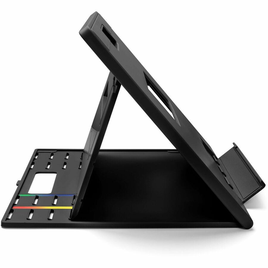 SmartFit Easy Riser Laptop Cooling Stand, 13" x 9.5" x 0.8" to 7.1", Black, Supports 8 lbs