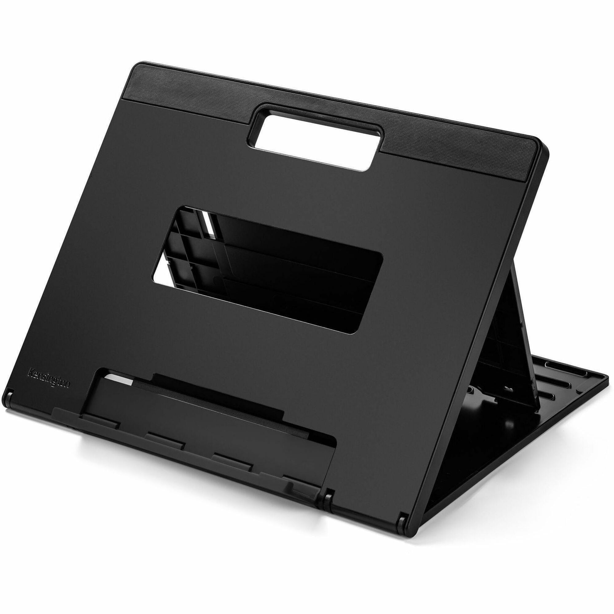 SmartFit Easy Riser Laptop Cooling Stand, 13" x 9.5" x 0.8" to 7.1", Black, Supports 8 lbs