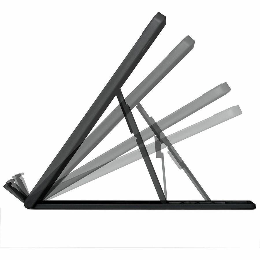 SmartFit Easy Riser Laptop Cooling Stand, 13" x 9.5" x 0.8" to 7.1", Black, Supports 8 lbs
