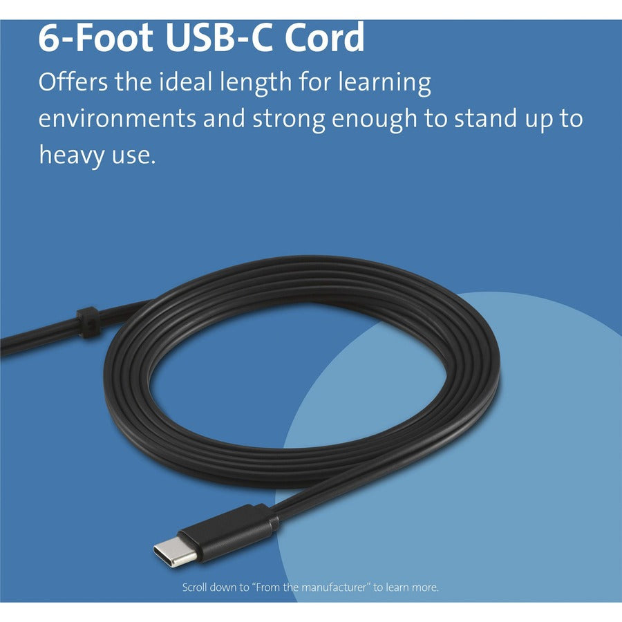 kensington-usb-c-hi-fi-headphones-stereo-black-usb-type-c-wired-over-the-head-binaural-ear-cup-6-ft-cable-1_kmw97456 - 5