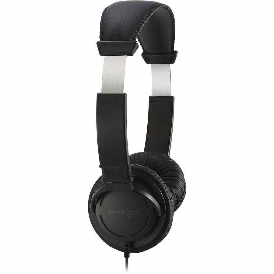 Kensington USB-C Hi-Fi Headphones with Mic - Stereo - USB Type C - Wired - Over-the-head - Binaural - Ear-cup - 6 ft Cable - Noise Cancelling Microphone - Noise Canceling - Black