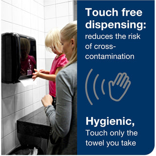 Elevation Matic Hand Towel Dispenser with Intuition Sensor, 13 x 8 x 14.5, Black