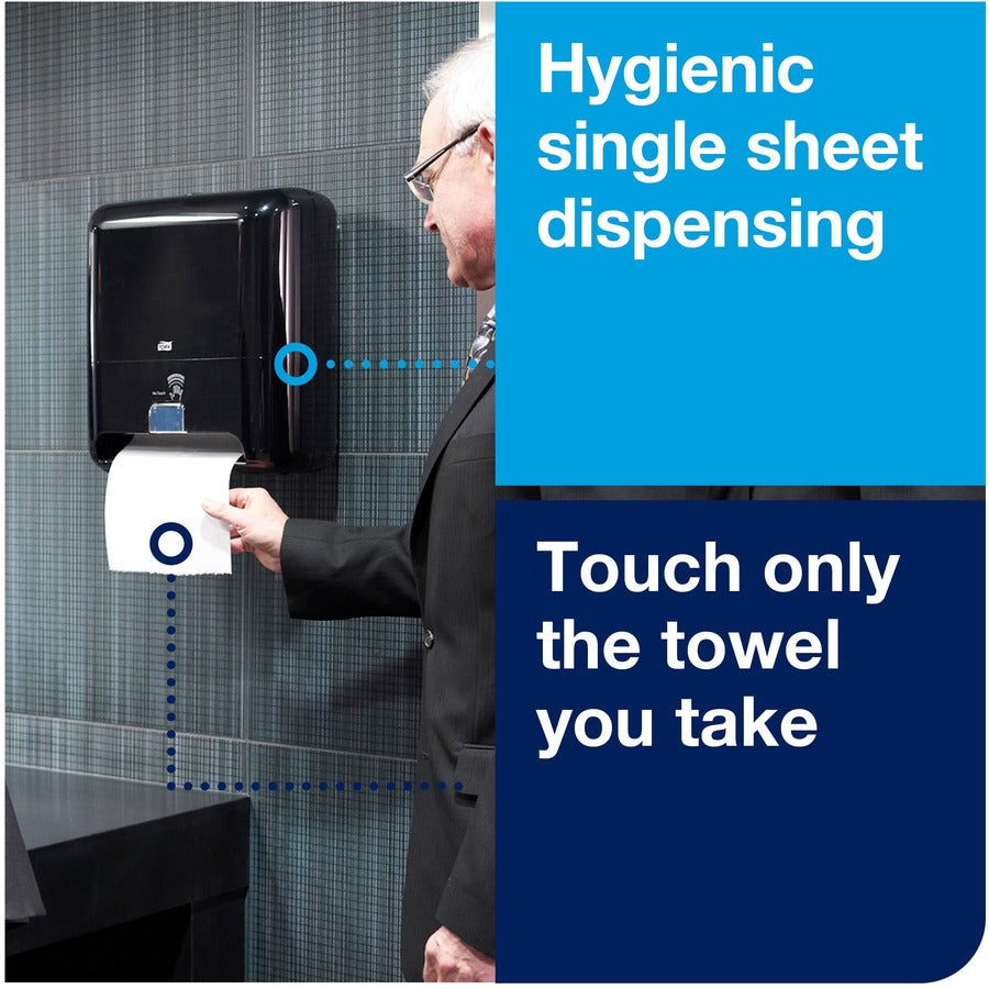 Elevation Matic Hand Towel Dispenser with Intuition Sensor, 13 x 8 x 14.5, Black