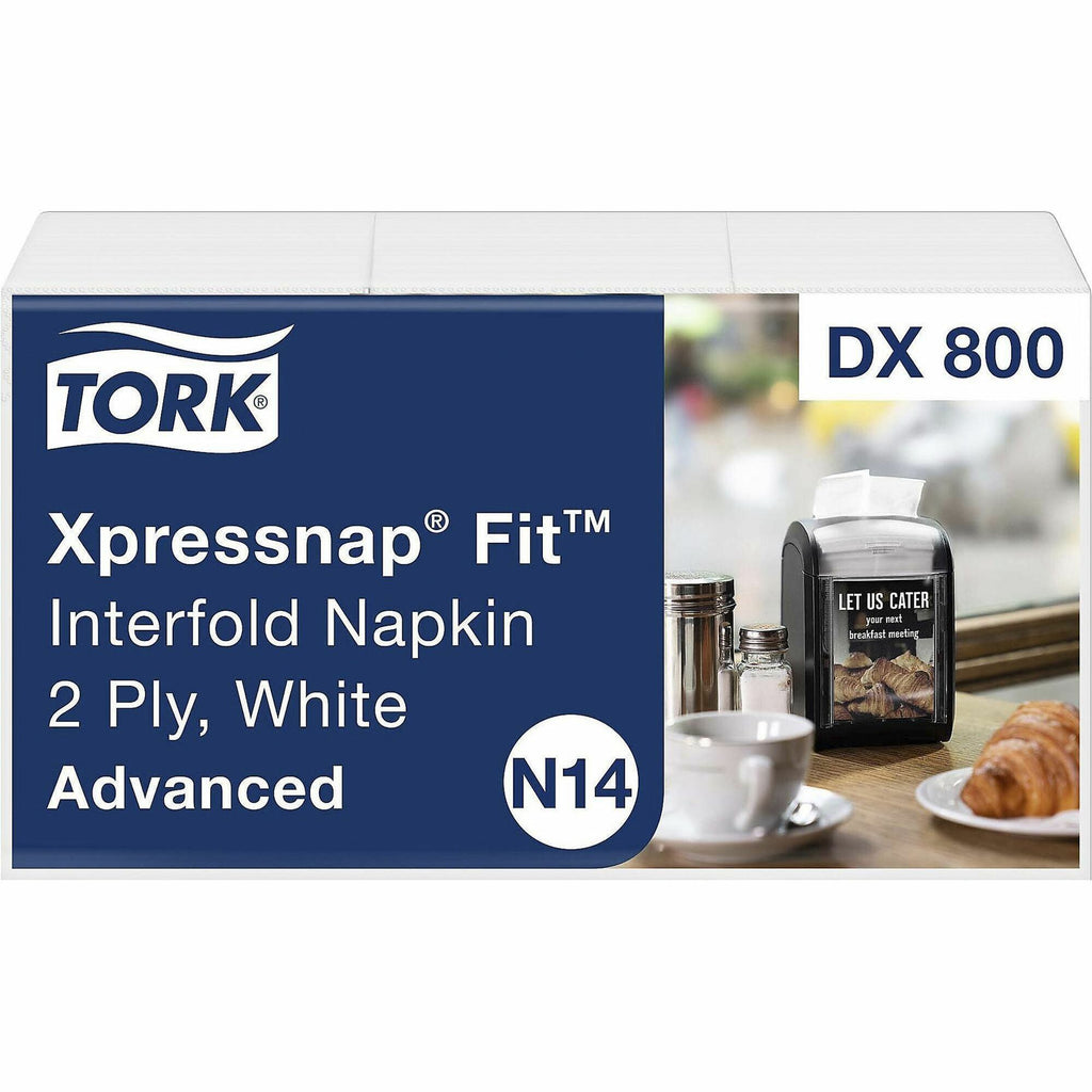 Xpressnap Fit Interfold Dispenser Napkins, 2-Ply, 6.5 x 8.39, White, 120/Pack, 36 Packs/Carton