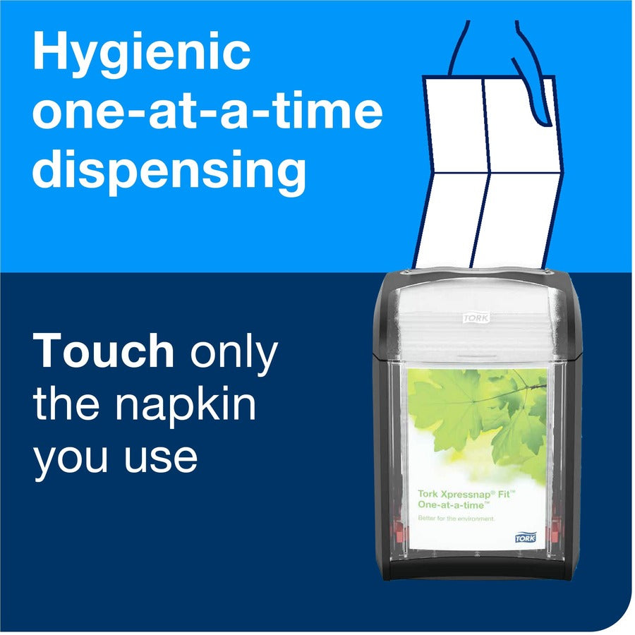 Xpressnap Fit Interfold Dispenser Napkins, 2-Ply, 6.5 x 8.39, White, 120/Pack, 36 Packs/Carton