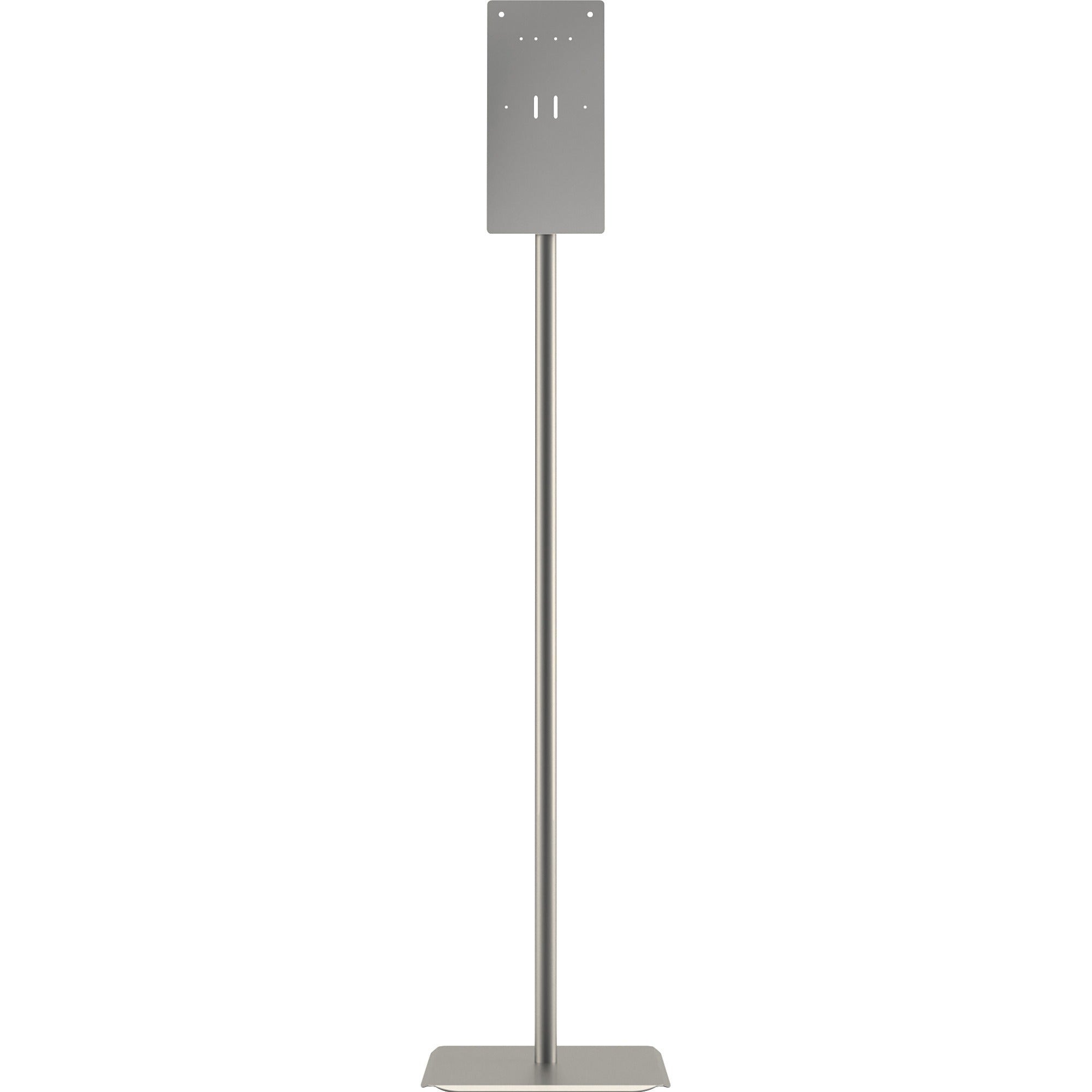 Hand Sanitizer Station Stand, 12 x 16 x 54, Silver