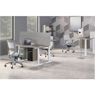 Hand Sanitizer Station Stand, 12 x 16 x 54, Silver