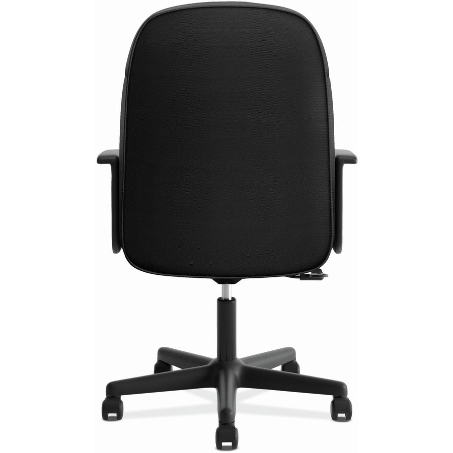 HVL601 Series Executive High-Back Chair, Supports Up to 250 lb, 17.44" to 20.94" Seat Height, Black