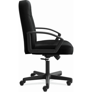 HVL601 Series Executive High-Back Chair, Supports Up to 250 lb, 17.44" to 20.94" Seat Height, Black