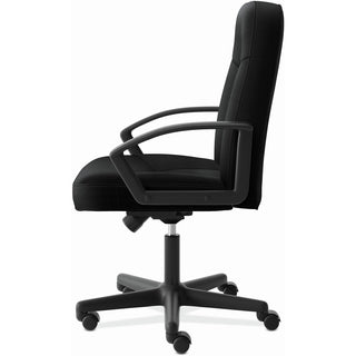 HVL601 Series Executive High-Back Chair, Supports Up to 250 lb, 17.44" to 20.94" Seat Height, Black