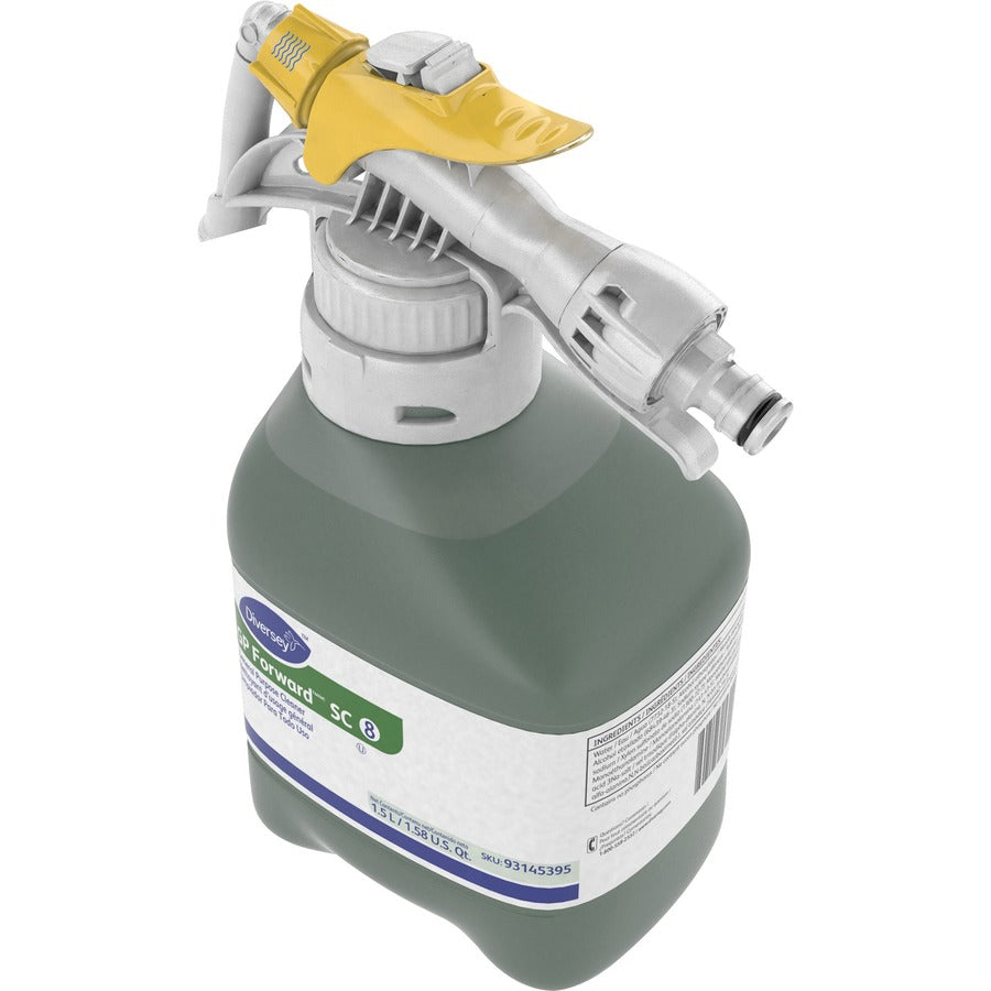 Diversey GP Forward General Purpose Cleaner - Concentrate - 50.7 fl oz (1.6 quart) - Citrus Scent - 1 / Carton - Versatile, Rinse-free - Green