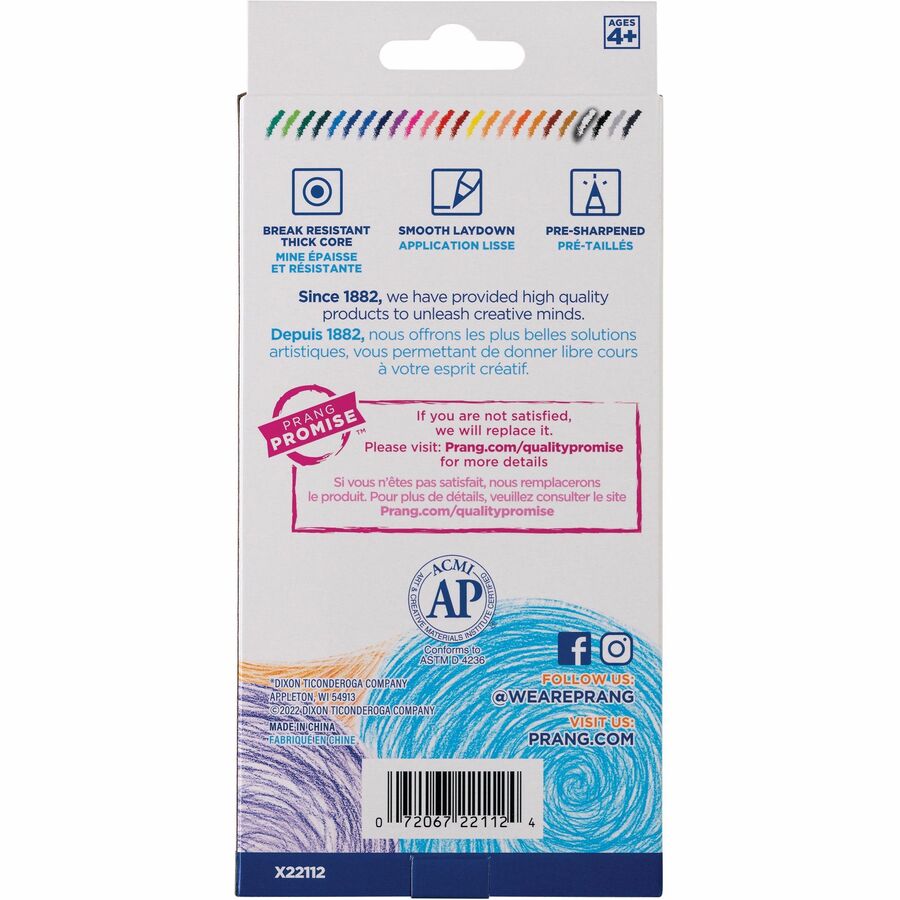 Prang Duo-Color Double Sided Colored Pencils - 3 mm Lead Diameter - 1 Each