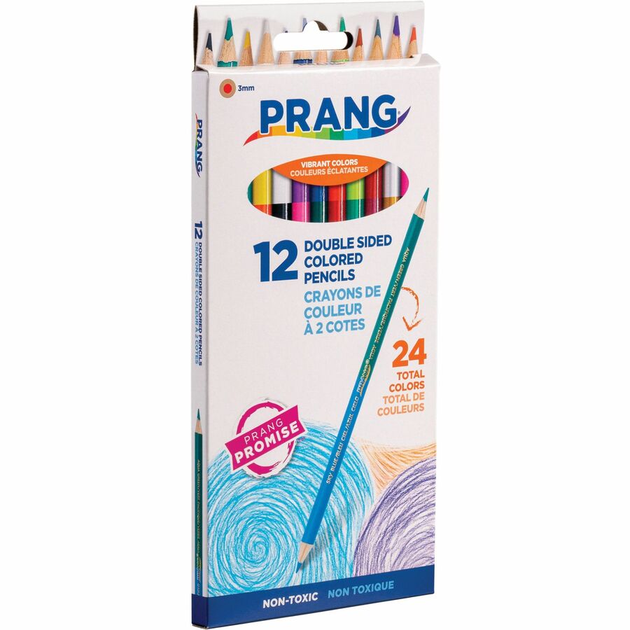 Prang Duo-Color Double Sided Colored Pencils - 3 mm Lead Diameter - 1 Each