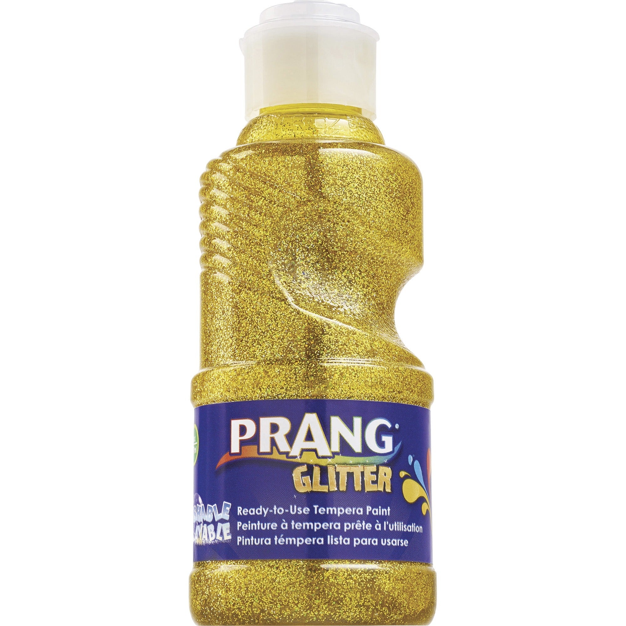 prang-ready-to-use-glitter-paint-8-fl-oz-1-each-glitter-yellow_dixx11773 - 1