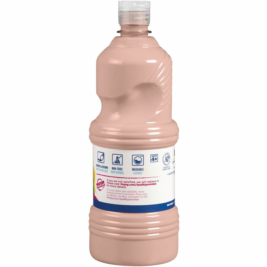 Prang Ready-to-Use Washable Tempera Paint - 1 quart - 1 Each - Peach