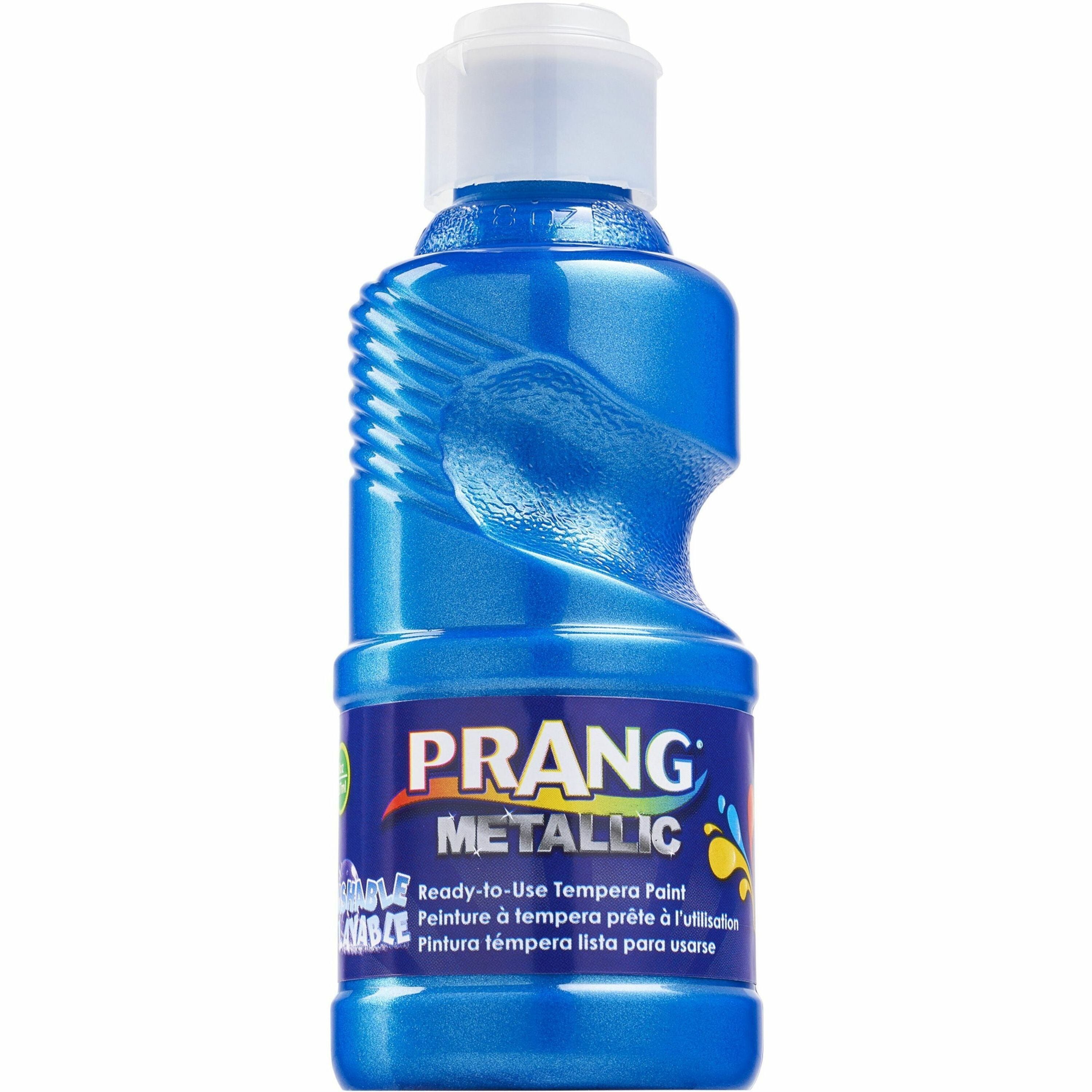 prang-ready-to-use-washable-metallic-paint-8-fl-oz-1-each-metallic-blue_dixx11765 - 1