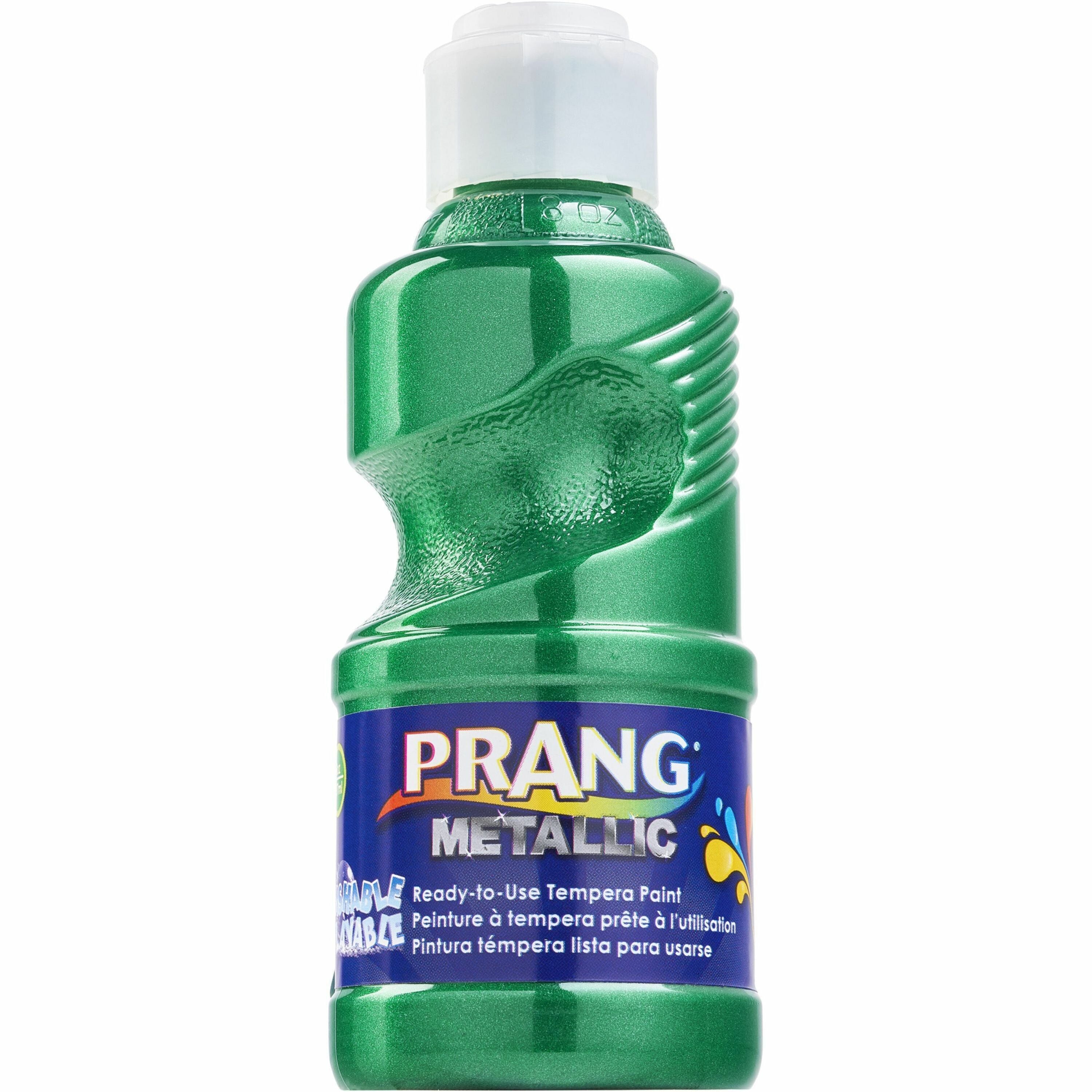 prang-ready-to-use-washable-metallic-paint-8-fl-oz-1-each-metallic-green_dixx11764 - 1