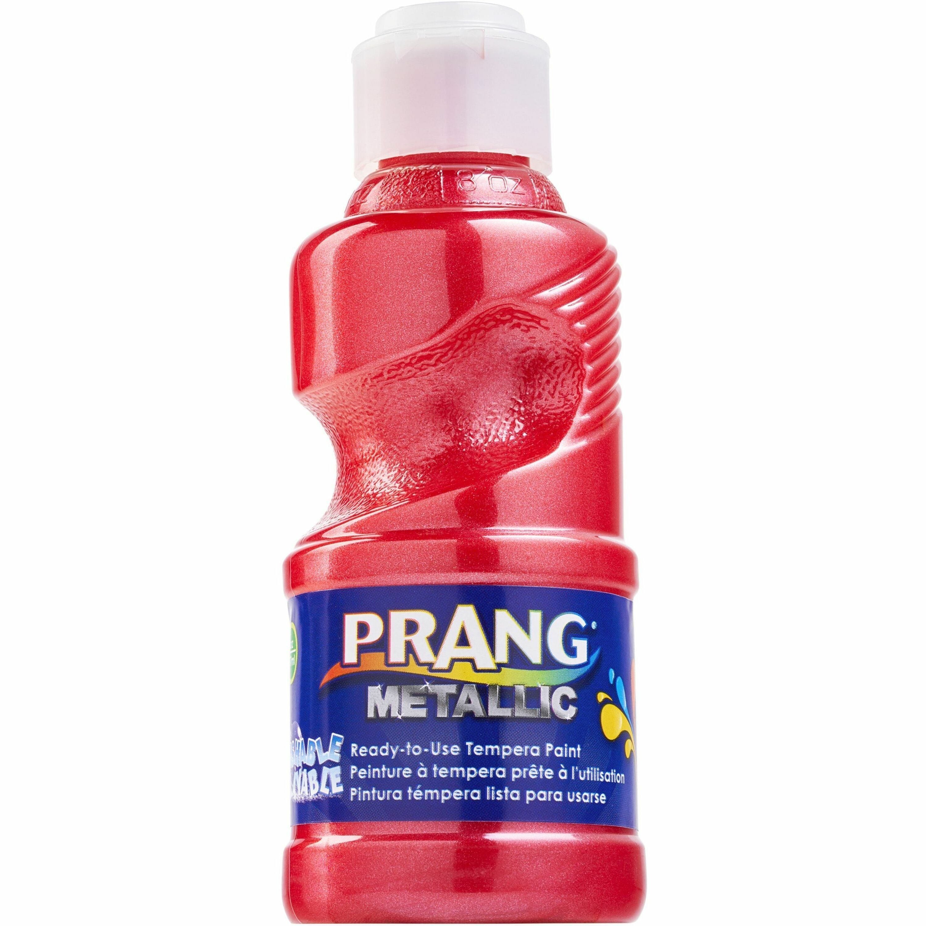 prang-ready-to-use-washable-metallic-paint-8-fl-oz-1-each-metallic-red_dixx11761 - 1