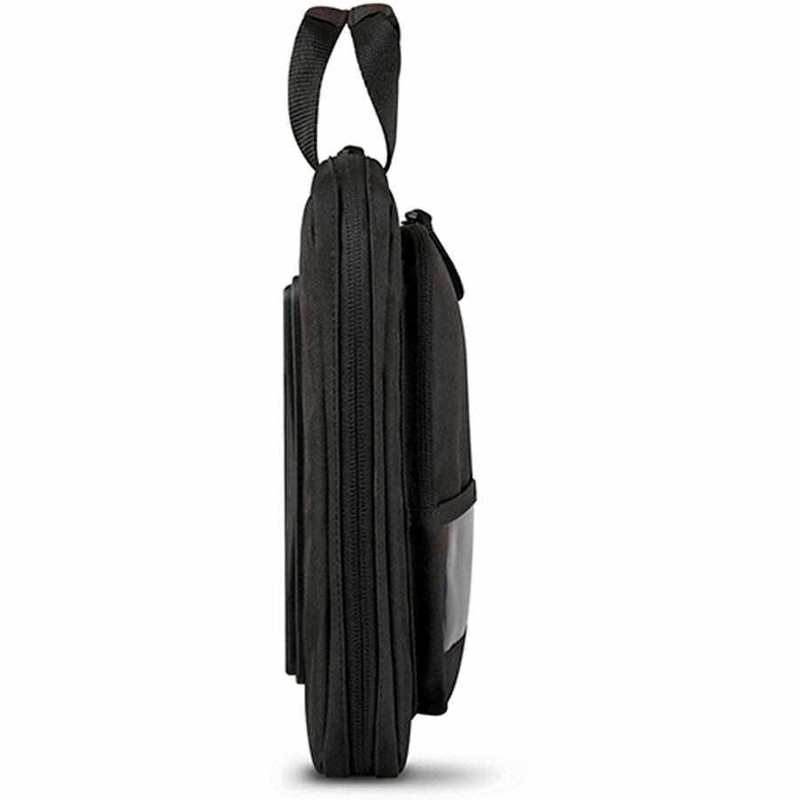 Solo Carrying Case for 13.3" Chromebook, Notebook - Black - Drop Resistant, Bacterial Resistant, Water Resistant - Fabric Body - Handle - 1 Each