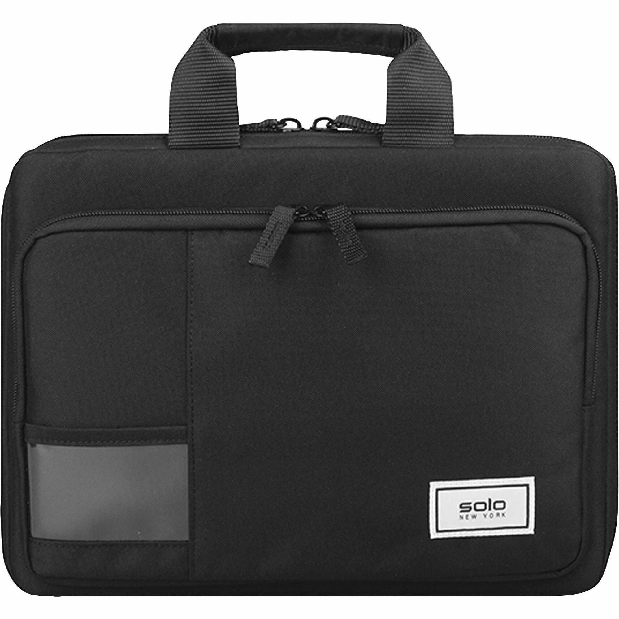 solo-carrying-case-for-133-chromebook-notebook-black-drop-resistant-bacterial-resistant-water-resistant-fabric-body-handle-1-each_uslpro1514 - 1
