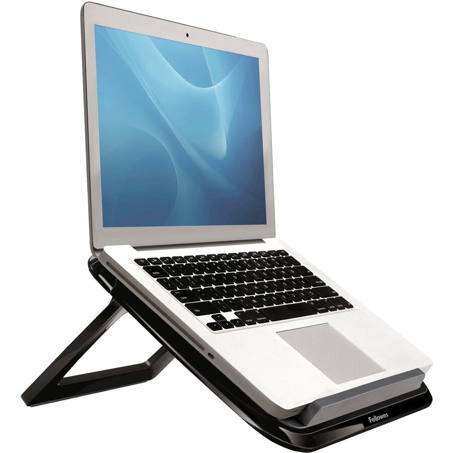 I-Spire Series Laptop Quick Lift, 12.63" x 11.25" x 1.63" to 12.63", Black, Supports 9.92 lbs