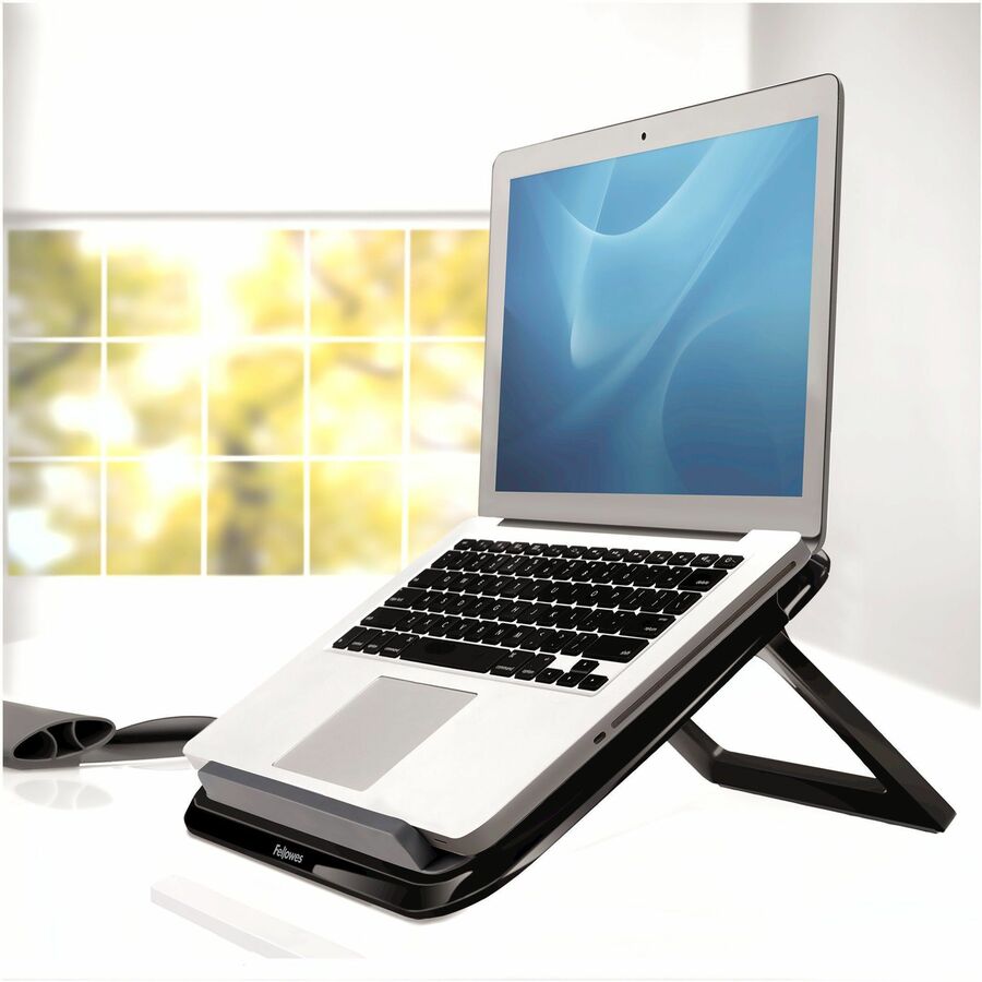 I-Spire Series Laptop Quick Lift, 12.63" x 11.25" x 1.63" to 12.63", Black, Supports 9.92 lbs