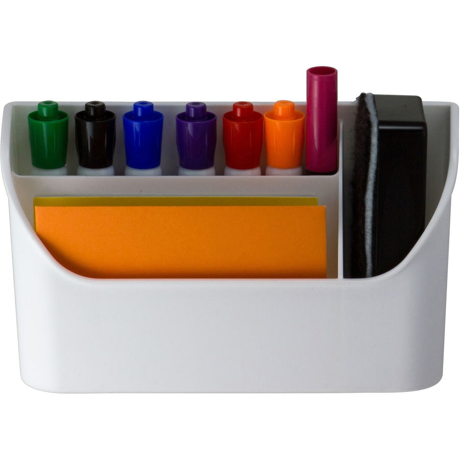 Officemate MagnetPlus Magnetic Organizer, White (92550) - 4.8" Height x 8" Width x 2.5" Depth, Magnetic, White, 1 Each