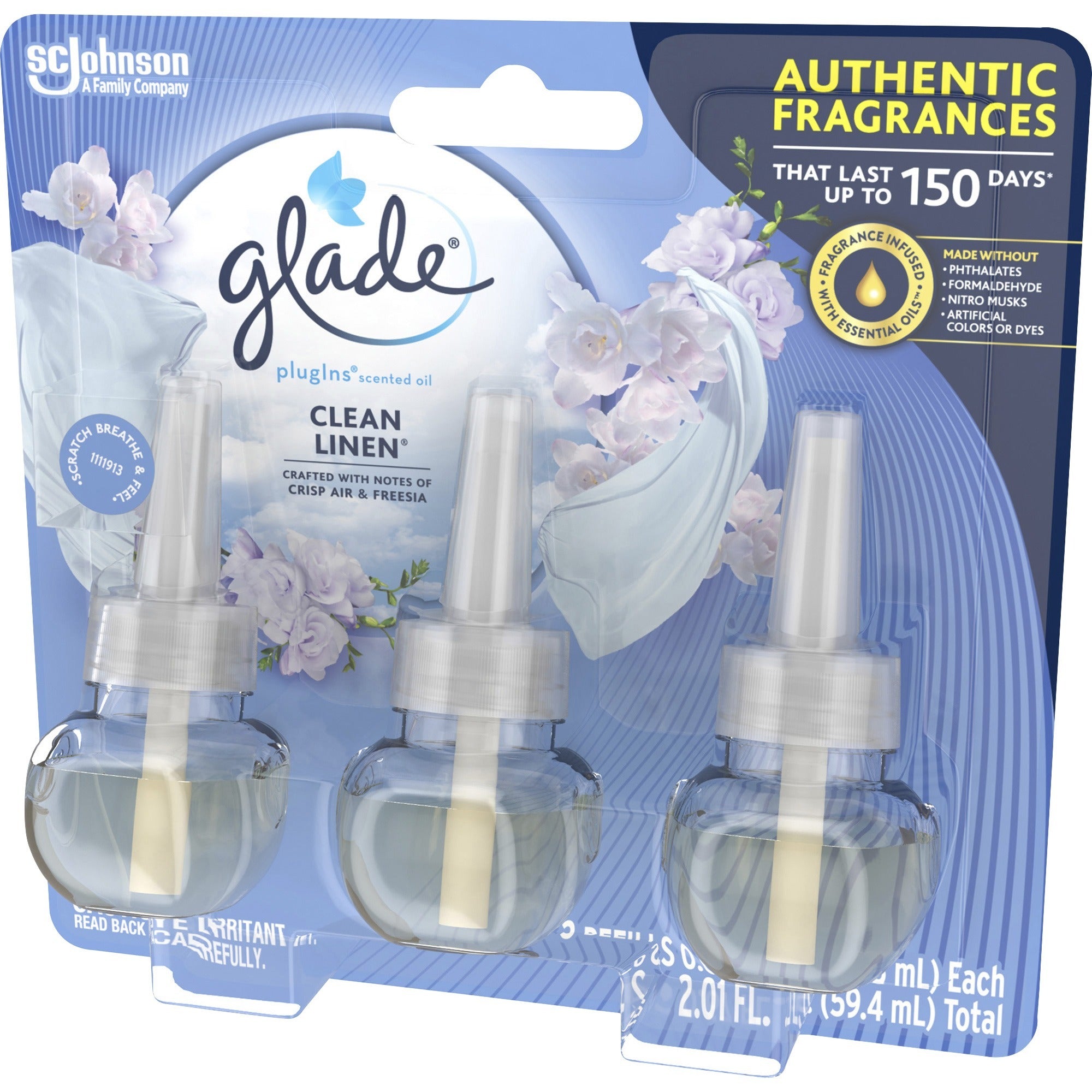 glade-plug-in-warmers-linen-air-refill-2-fl-oz-01-quart-linen-50-day-3-pack-long-lasting_sjn322826 - 2