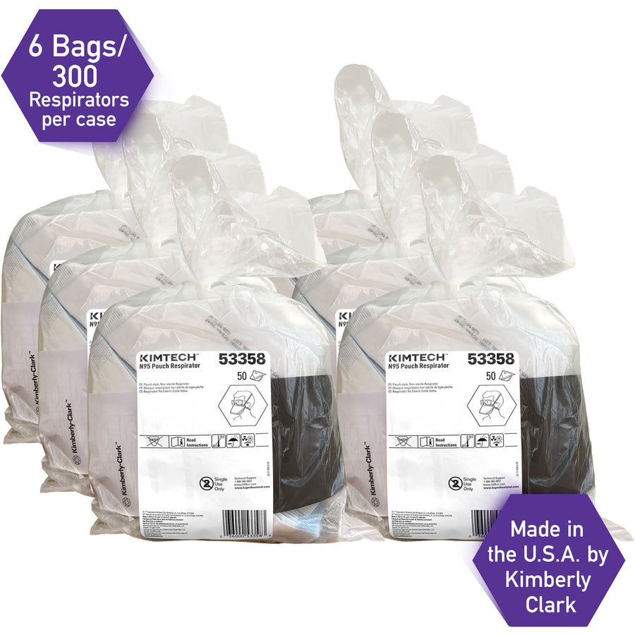 kimtech-n95-pouch-respirator-face-mask-regular-size-airborne-particle-airborne-contaminant-protection-white-breathable-comfortable-50-bag-taa-compliant_kcc53358 - 4