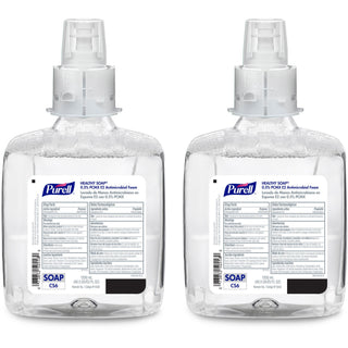 PURELL CS6 PCMX Antimicrobial E2 Hand Foam - Light Floral ScentFor - 40.6 fl oz (1200 mL) - Kill Germs, Bacteria Remover, Soil Remover, Oil Remover - Food Processing Industry, Hand - Dye-free, Fragrance-free, Hygienic - 2 / Carton